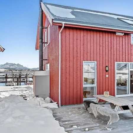 Nappstraumen Seafront Cabin, Lilleeid 68 Vakantiehuis Gravdal (Vestvagoy)