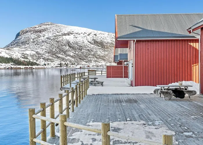 Nappstraumen Seafront Cabin, Lilleeid 68 Ferienhaus Gravdal (Vestvagoy)